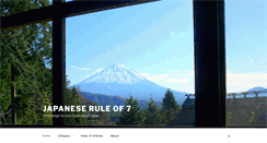 Desktop Screenshot of japaneseruleof7.com